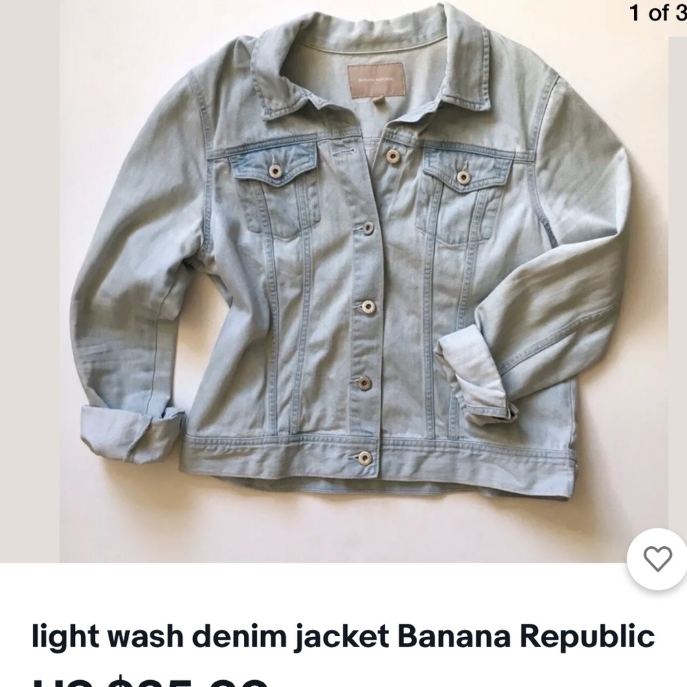 Light wash denim jacket